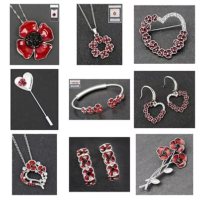 Buy Poppy Poppies Equilibrium Silver Plated Jewellery Earring Necklace Bracelet SALE • 18.74£