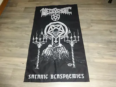 Buy Necrophobic Flag Flagge Poster Death Black Metal Watain Dissection Mayhem 666 • 25.69£