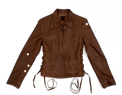 Buy Gypsies And Lords Women's Butter Leather Jacket M Brown Distressed • 38.56£