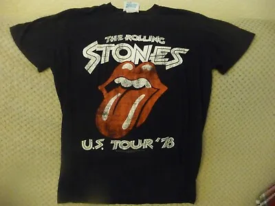 Buy Bravado Musidor 2016 Vintage Rolling Stones 1978 US Tour T Shirt M • 15.99£