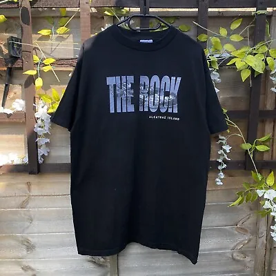 Buy Vintage Tultex The Rock 1996 Movie Promo Black Graphic Tshirt Large • 16.99£