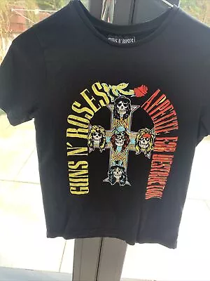 Buy Guns N Roses Kids T Shirt Appetite For Destruction Boys Girls Tee Age 8-9 • 1.99£