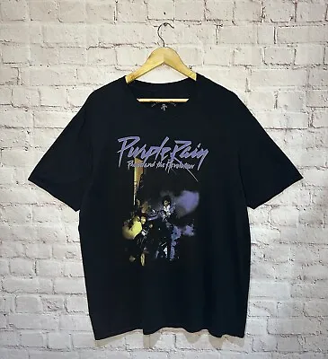 Buy Prince Graphic Print License T Shirt Purple Rain Merch 100% Cotton Size Large • 15£