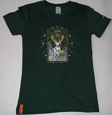 Buy JAGERMEISTER Promo The Stag Liquor Top V Neck Shirt Womens L Green T Shirt • 12.31£