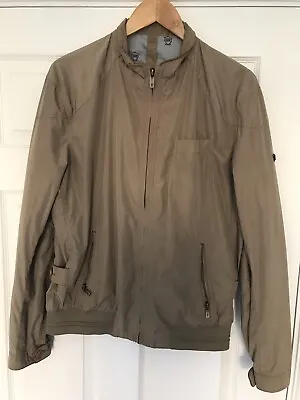 Buy Massimo Dutti Light Brown Leather Jacket L Size TR004 • 5.99£