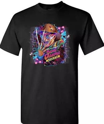 Buy Sweet Dreams Horror Freddy Krueger T Shirt Unisex Men's Black • 14.99£