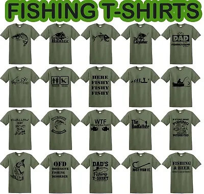 Buy Fishing T-Shirt Gifts For Men- Fisherman Clothing Koi Dad Fathers Day Carp Tee • 12.95£