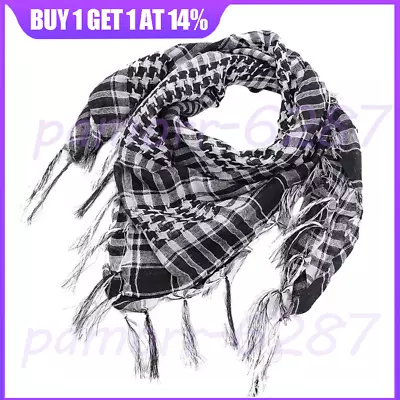 Buy Men Shemagh Keffiyeh Scarf Arab Palestine Mens Women Palestinian Head Neck Wrap* • 3.65£