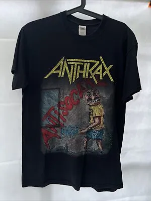 Buy Anthrax Antisocial T-Shirt Short Sleeve Men Size Medium Print On Both Sides • 27.99£