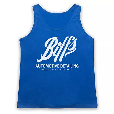 Buy Back To The Future Biff's Automotive Detailing Sci Fi Adults Vest Tank Top • 18.99£
