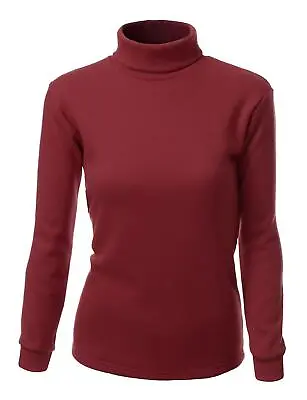 Buy Women's Double Long Sleeve Layer Turtleneck T-Shirt • 24.69£