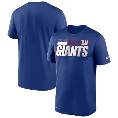 Buy New York Giants T-Shirt Men's Nike NFL Legend Sideline Logo Top - New • 14.99£