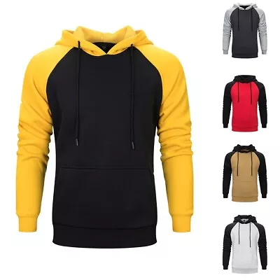 Buy Classic Men's Hooded Pullover For Autumn And Winter Stylish Sweatshirt • 15.49£