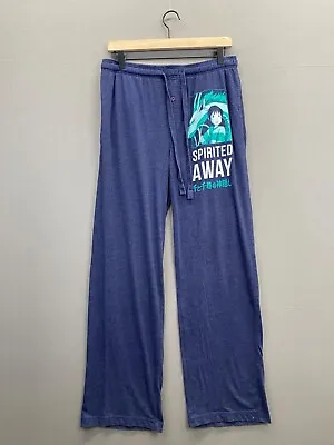 Buy Spirited Away Womens Blue Sweatpants Sleepwear Drawstring Pockets Size Small • 16.38£