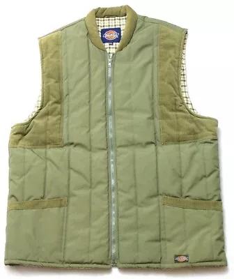 Buy DICKIES Men's Padded Quilted Canvas Gilet Size XXL • 21£