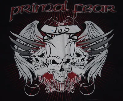 Buy PRIMAL FEAR 16.6 North American Tour T-shirt DATES Size M 2009 No CD Gamma Ray  • 19.73£