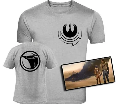 Buy Star Wars Rebels Inspired Ezra And Sabine Logo Two-Sided Screen-Printed T-Shirt • 15.99£