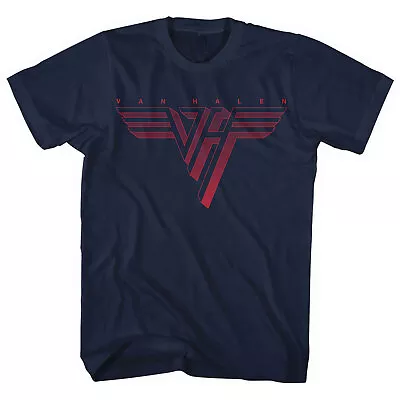 Buy ** Van Halen Red Logo (Navy ) Official Licensed (Plus Size Available ) T-shirt * • 16£