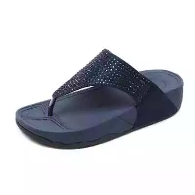 Buy Women's Ladies Flip Flop Summer Crystal Sandals Fit Flops Cool Mule Slippers • 27.24£