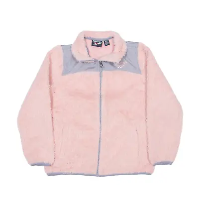 Buy REEBOK Teddy Fleece 10-12 Yrs Fleece Jacket Pink Girls M • 5.99£