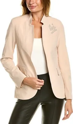 Buy Zadig & Voltaire Very Love Strass Jacket Size 38 Peach Embellished Blazer $578 • 208.38£