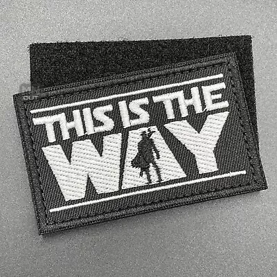 Buy This Is The Way Morale Patch Hook & Loop Mandalorian Tactical Airsoft Badge • 4.49£
