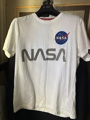 Buy Alpha Industries NASA Reflective Men’s T Shirt Small • 14.99£