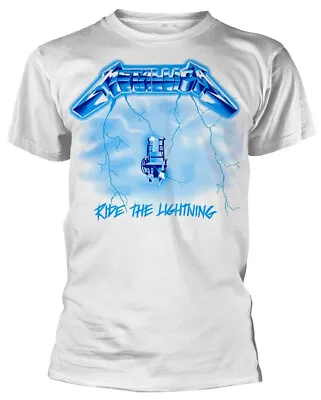 Buy Metallica Ride The Lightning White T-Shirt  OFFICIAL • 17.69£