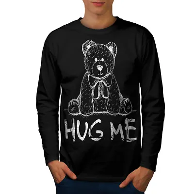 Buy Wellcoda Hug Me Teddy Bear Mens Long Sleeve T-shirt, Nice & Graphic Design • 17.99£