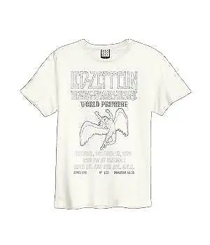 Buy Amplified Led Zeppelin The Song Remains Cotton Vintage White Tee Top • 18.36£