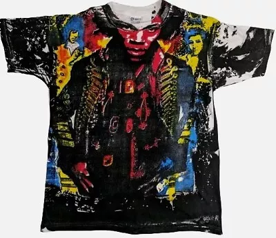 Buy JIMI HENDRIX All Over Tye Dye Vintage Style T-Shirt - Mens Large L • 25£