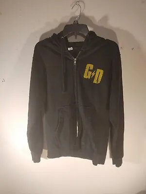 Buy Vintage Green Day Zip Up Black Hoodie Size Small • 23.62£