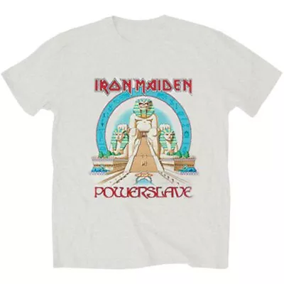 Buy Iron Maiden 'Powerslave Egypt' Heather Grey T Shirt - NEW • 15.49£