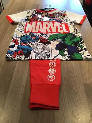 Buy Boys Marvel Pyjamas Age 7-8 • 10£