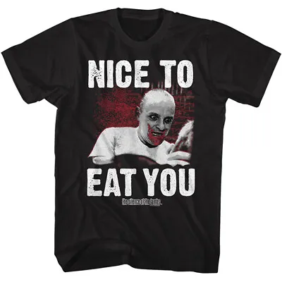 Buy Silence Of The Lambs Movie Hanibal Lector Nice To Eat You Men's T Shirt • 38.94£