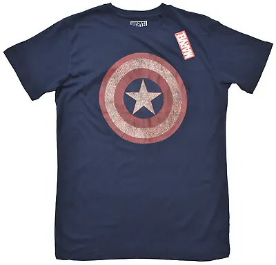 Buy Marvel Captain America Shield T Shirt Official New • 9.99£