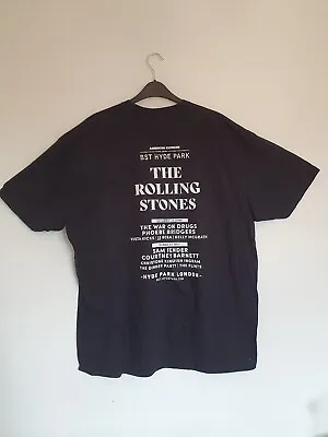 Buy The Rolling Stones T Shirt 2XL Black BST Live Hyde Park Concert Rock Band Music • 14.95£