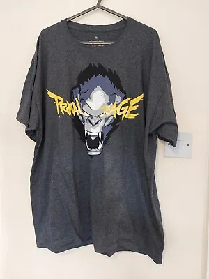 Buy Lootcrate Overwatch Mens Primal Rage Gorilla Tshirt Size XL Dark Grey  • 6.99£