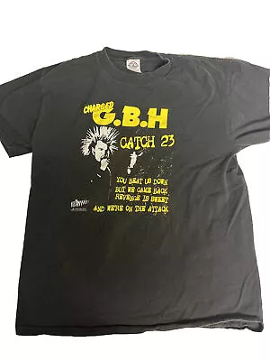 Buy Vintage Charged GBH 2001 Catch 23 Band Punk Rock   T-shirt Size M Hardcore • 28.44£