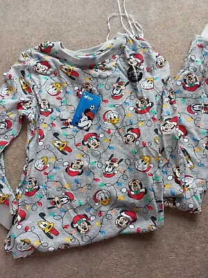 Buy Mickey Mouse Xmas Pyjamas, New • 10£