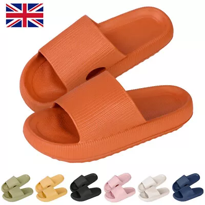 Buy PILLOW SLIDES Sandals Anti-Slip Slippers Soft Thick Sole Slippers Shoes Sizes~ • 6.49£