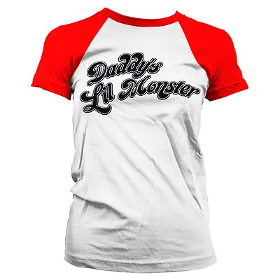 Buy Officially Licensed Suicide Squad - Daddy´s Lil Monster Baseball Women's T-Shirt • 19.53£