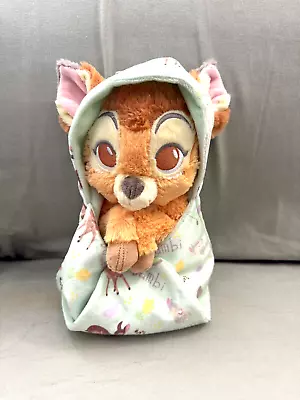 Buy Disney Parks Baby Bambi In A Hoodie Pouch Blanket Plush Doll NEW • 47.16£