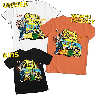Buy Chucky Charms V2 Doll Halloween Horror Childs Play 80s Movies Unisex T Shirts #V • 7.59£