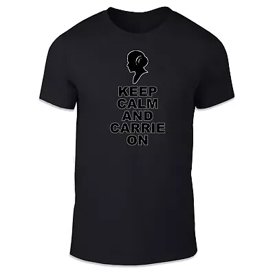 Buy Unisex T-Shirt - Keep Calm And Carrie On - Casual Crewneck Magic Spell Fun • 12.95£
