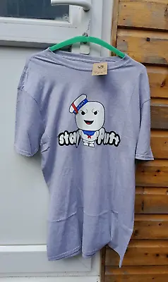 Buy OFFICIAL GHOSTBUSTERS STAY PUFT 1980s RETRO MOVIE T-SHIRT (SIZE: L) BNWT • 7.95£