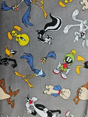 Buy Looney Tunes 100% Cotton Fabric 44 Inch/ 110cm Taz Bugs Daffy  Free Delivery • 9.99£