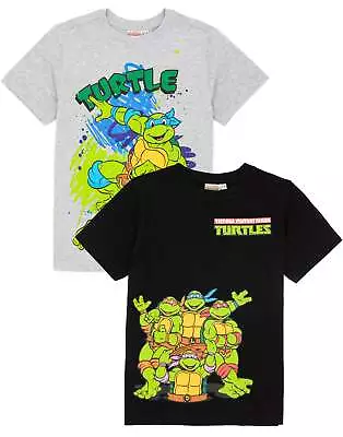 Buy Teenage Mutant Ninja Turtles Multi-Pack Of 2 Short-Sleeved T-Shirts (Boys) • 16.99£