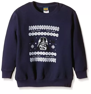 Buy Star Wars Boy's Christmas Darth Vader Knit Sweatshirt 5-6 Years RRP£20 (1106) • 14.99£