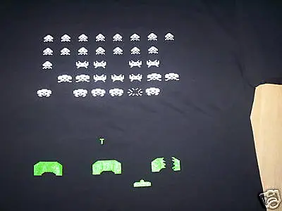 Buy INVADERS T-SHIRT NEW All Sizes RETRO ARCADE SPACE GAMES • 9.99£